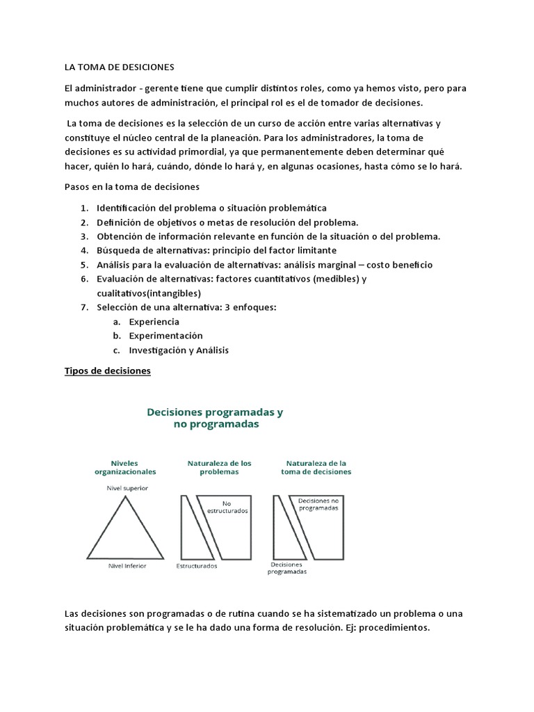 Estrategias Efectivas en Toma de Decisiones | PDF | Planificación ...