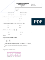 Grade 10 Algebra Unit 1