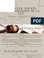 Las Leyes, Noción y Elaboración de La Ley