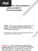 Traffic Management and Accident Investigation Sanoria