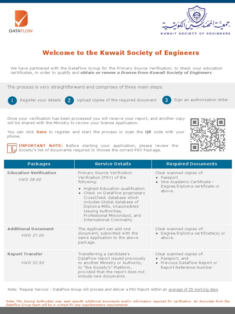Applicant Welcome Kit For KSE Kuwait Society of Engineers EN | PDF ...