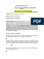 Solucionario - Primer Grupo - Control de Lectura 10%