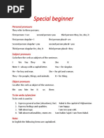 Special Beginner