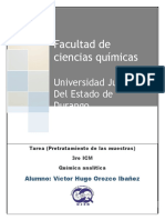 Tarea de Pretratamiento de Muestras