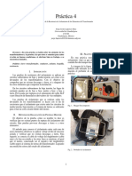 Práctica 4 - Pruebas de La Resistencia de Aislamiento de Los Elementos Del Transformador