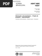 ABNT NBR 15287 - 2005 Projeto de Pesquisa