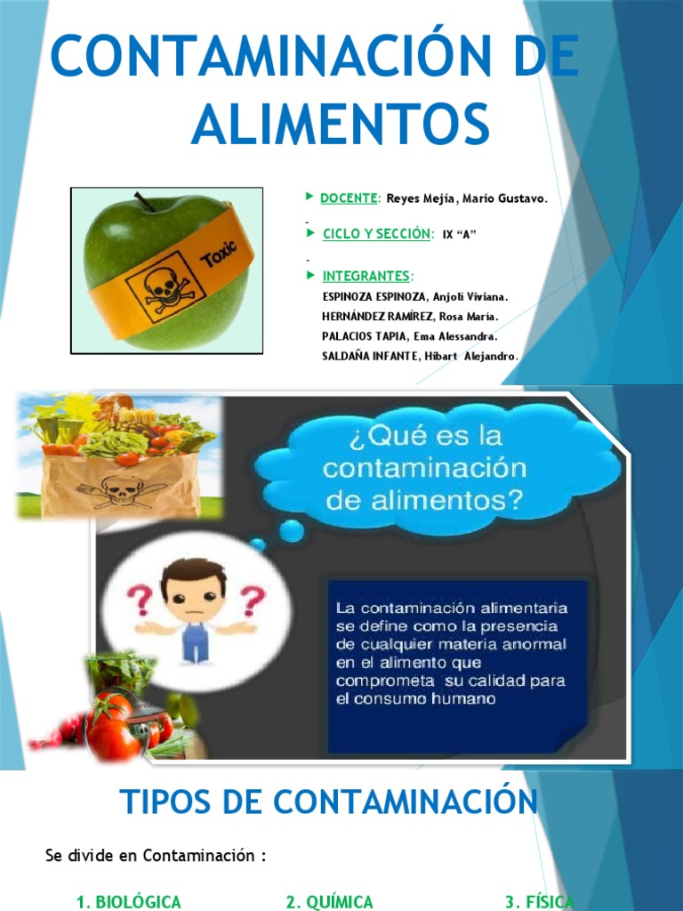 6.Contaminación Alimentaria | PDF | Alimentos | Contaminación
