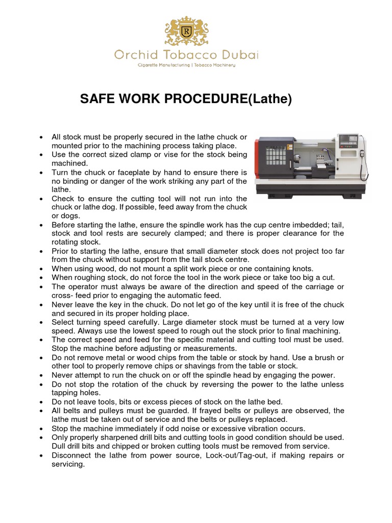 Safe System Of Work Hse