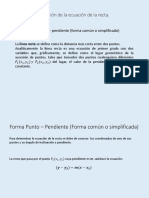 Forma Punto-Pendiente