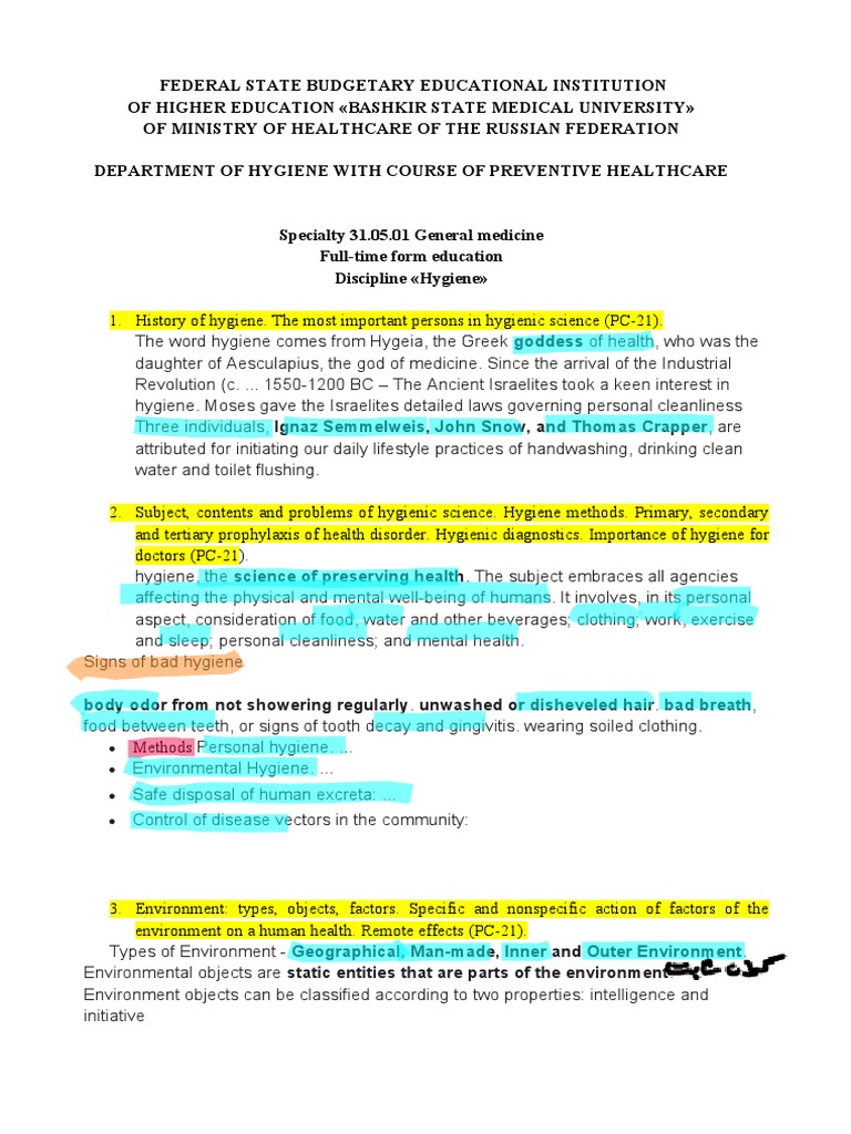 Hygiene Exam Questions 202122 PDF Water Purification Foodborne Illness