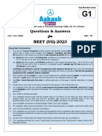 NEET 2023 Question Paper G1