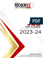 Jee Test Planner 2023-24