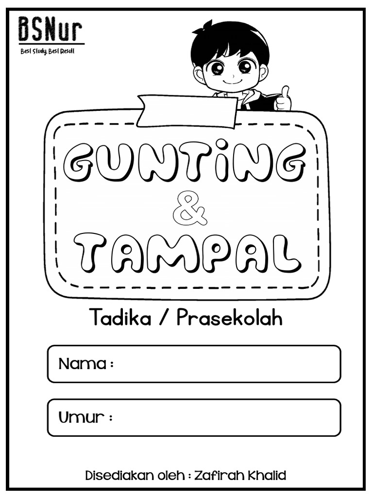 Aktiviti Gunting dan Tampal Prasekolah | PDF
