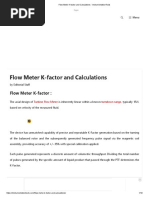 Understanding K-Factors in Flow Meters | PDF | Flow Measurement | Frequency