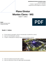 Plano Diretor Montes Claros - MG: Seção V - Cultura