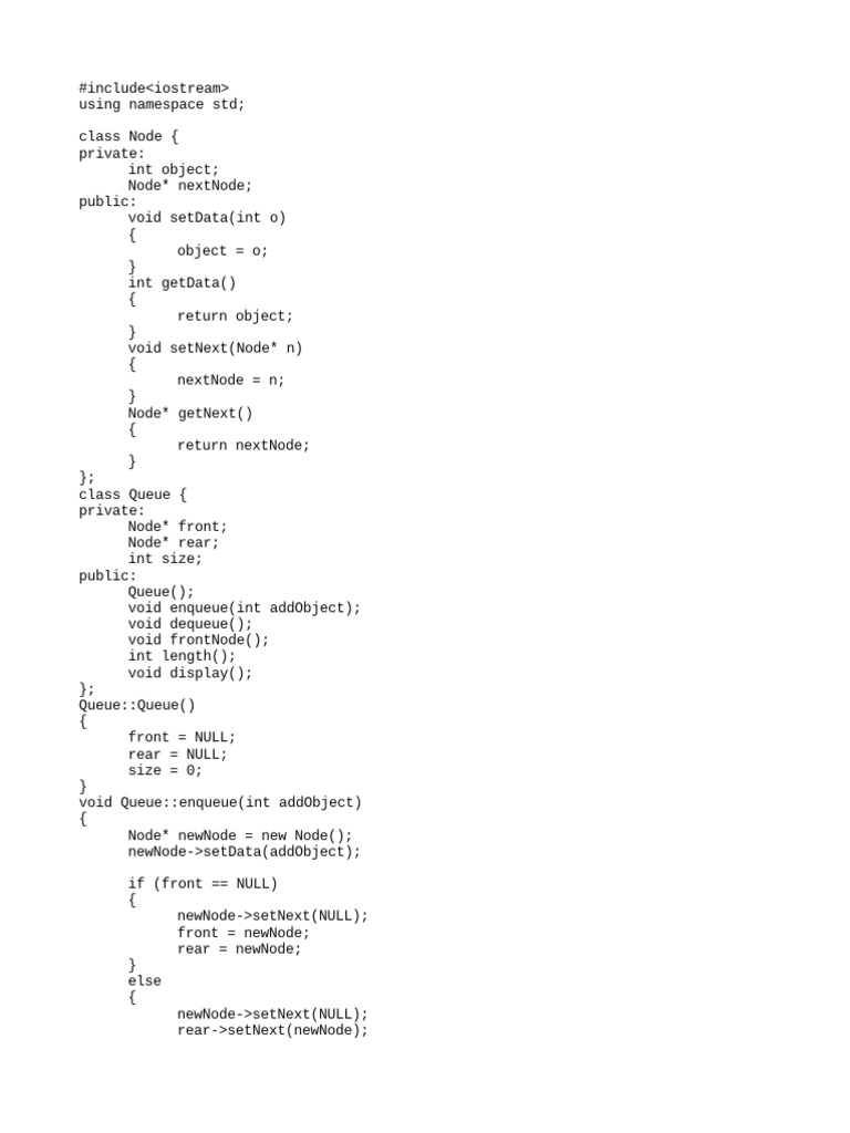 Queue Data Structure | Download Free PDF | Queue (Abstract Data Type ...