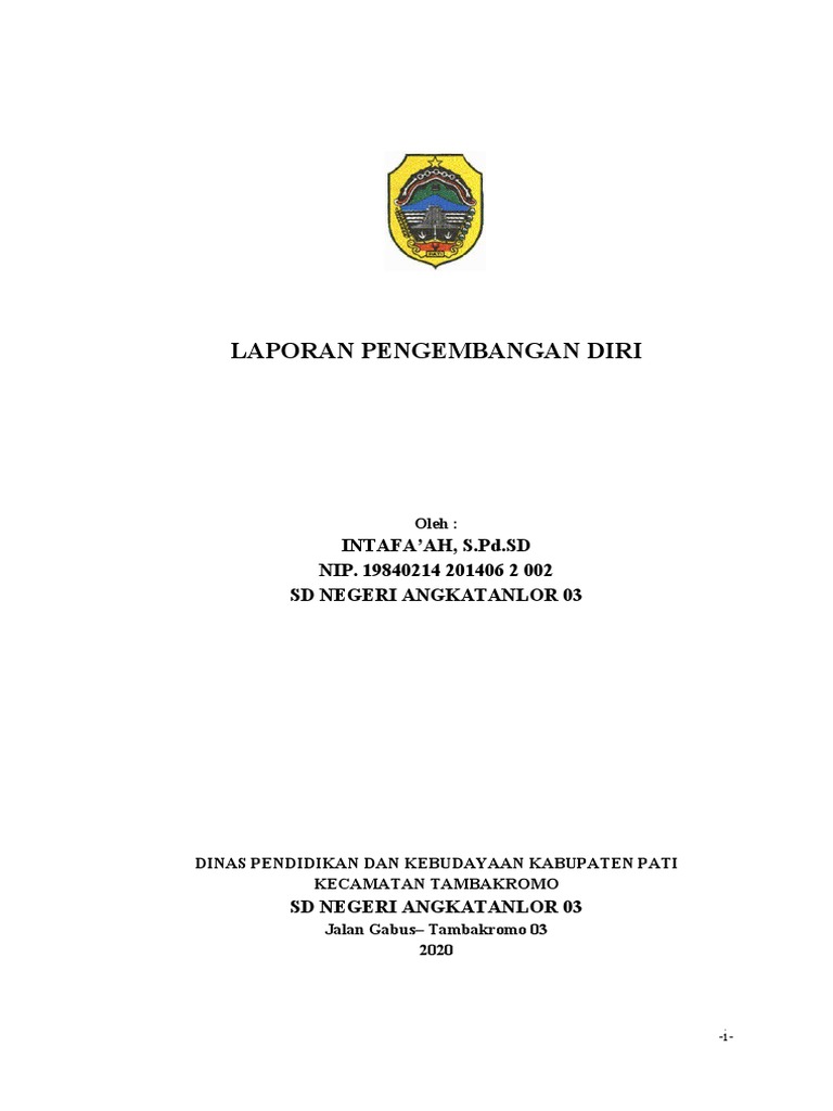 Laporan Pengembangan Diri Guru SD | PDF | Karier & Perkembangan