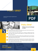 Template Penulisan Policy Brief IPB | PDF