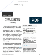Alfred Wegener's Continental Drift Theory