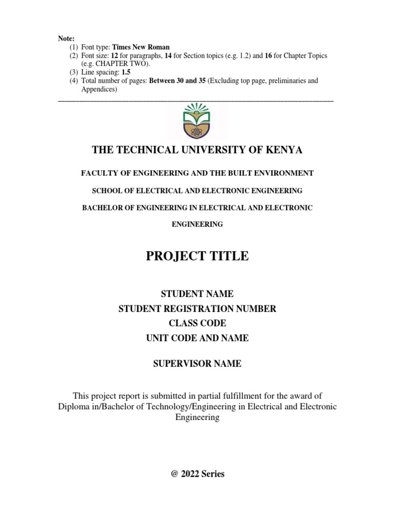 Project Report Format Sept 2022 v5 TUK | PDF | Laser | Scada
