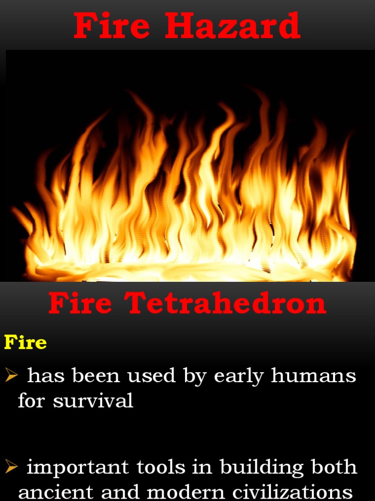 Fire Hazard PDF Fires Physical Chemistry