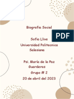 Biografia Social Sofia Llive