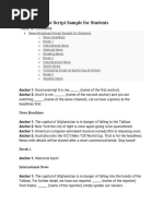 Radio Broadcasting Script English | PDF