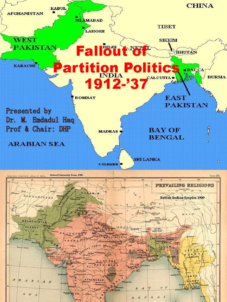 Fallout of Partition Politics 1912'37 PDF Muhammad Ali Jinnah