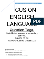 Focus On English Language Question Tags