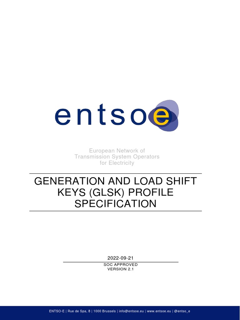 GLSK Profile Specification v2.1 | PDF | Class (Computer Programming ...