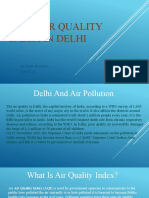 Poor Air Quality Index of Delhi