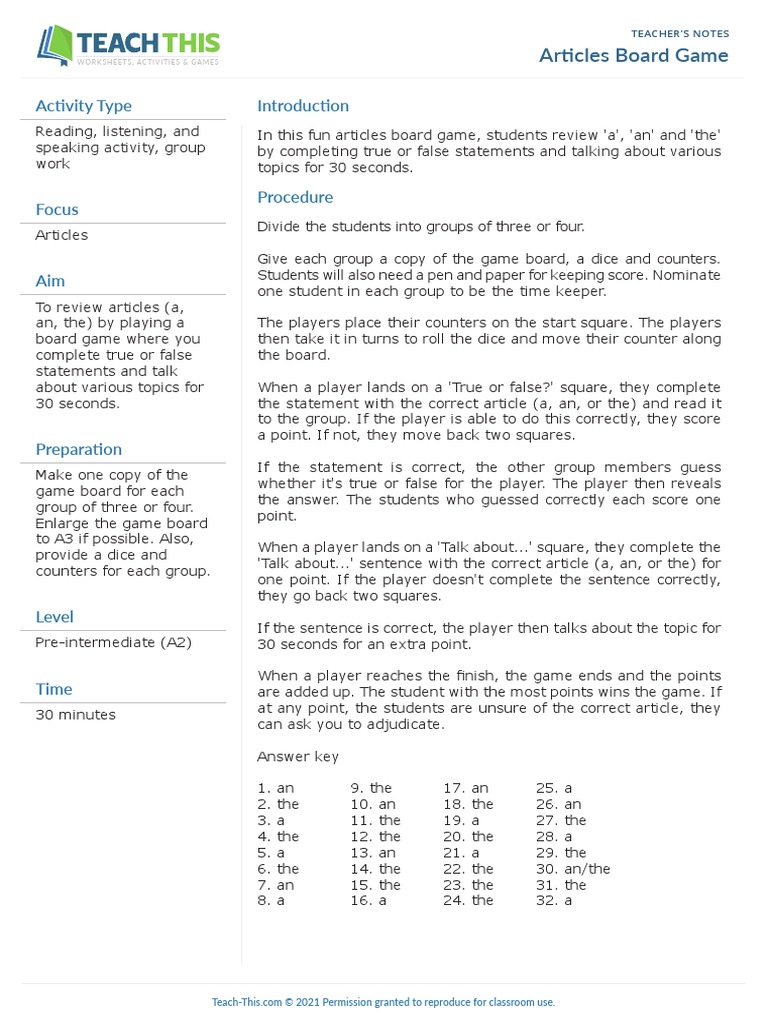 Articles Board Game Pdf