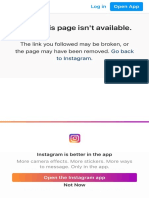 Page Not Found - Instagram