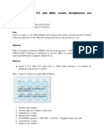 Differentiation of 3T3 With IBMX, Insulin, Rosiglitazone and Dexamethasone