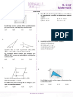 Sınıf Matematik: Alan Ölçme