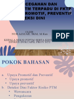 Upaya Pencegahan Dan Pengendalian PTM Terpadu Di FKTP Dalam Rangka Promotif, Preventif & DD