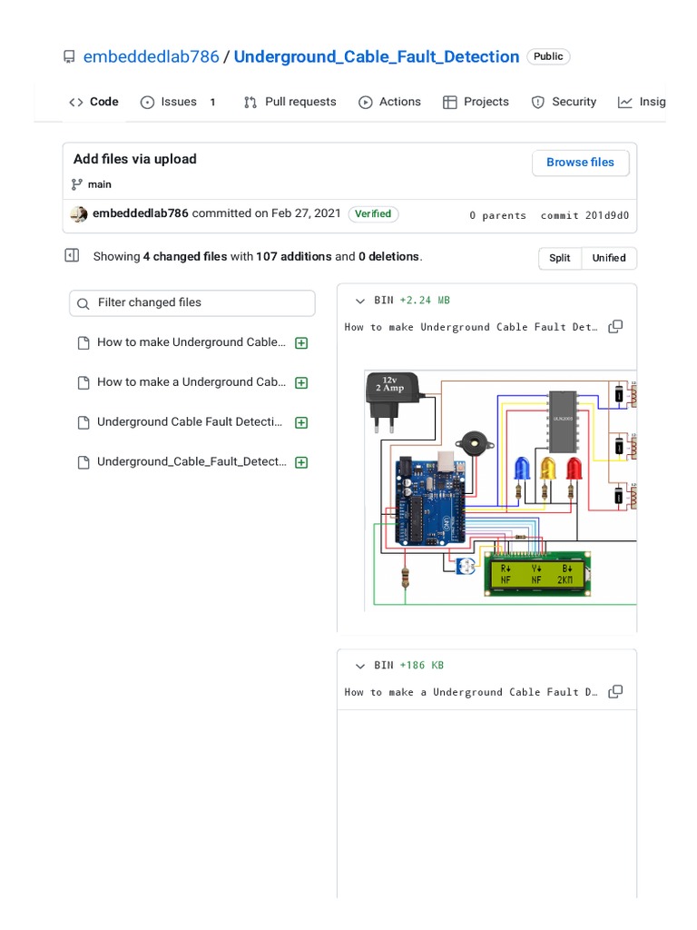Underground Cable Fault Detection PDF Computer Architecture