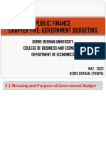 Public Finance Chapter V - PPT - PDF