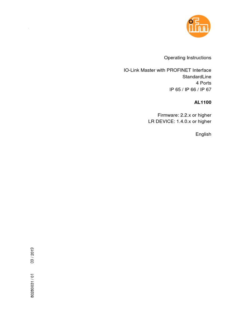 Manual IO-link | PDF | Electrical Connector | Electrical Engineering