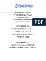 A Business Plan: Untalan, Sophia Elaine C. Reyes, Izzea Marie Magparangalan, Ryan L