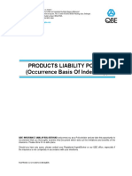Product Liability Policy Wording OB