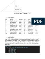 Báo cáo bài tập giũa kỳ