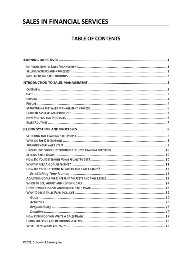 Sales 2021 Download Free PDF Sales Goal