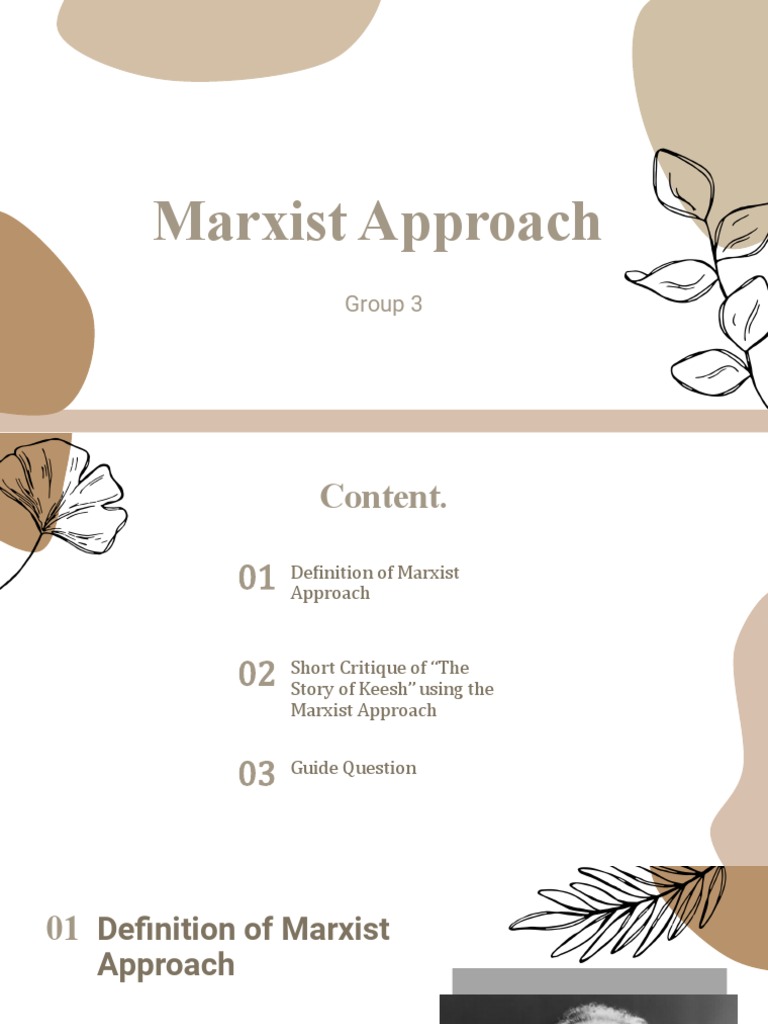 Understanding the Marxist Approach | PDF | Marxism | Karl Marx