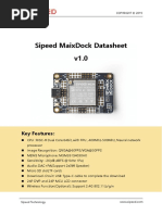 Sipeed MaixDock Datasheet V1.0