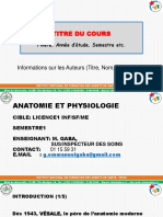 Cours Anatomie Et Physiologie