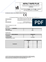 Asfalto Asfalt Rapid Plus KG 10913196 Techsheetsup