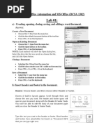 Office Automation and MS Office