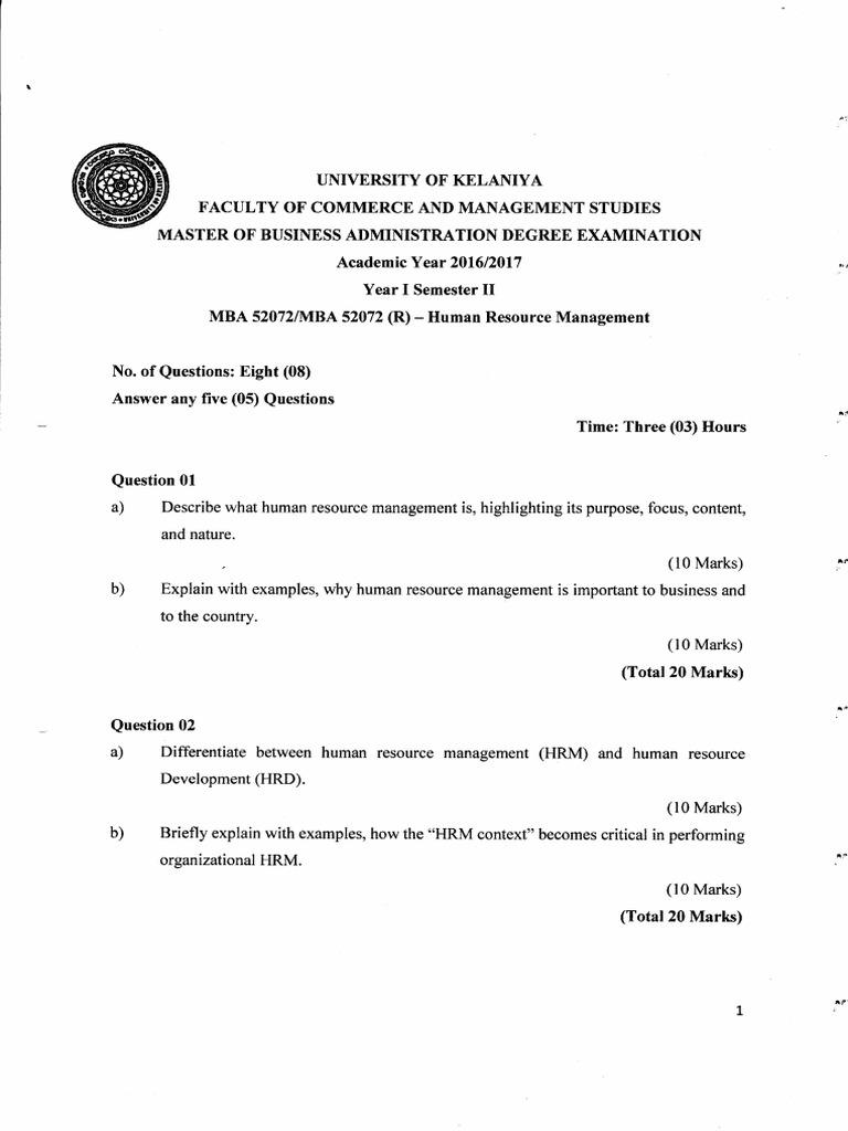 Human Resource Management | PDF | Human Resource Management