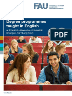 Degree Programmes Taught in English